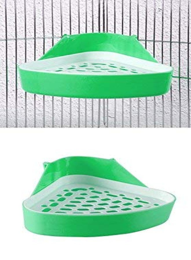 Sage Square Jumbo Size Litter Tray Cum Potty Training for Rabbit/Guinea Pig/Ferret (Green) - Image 3